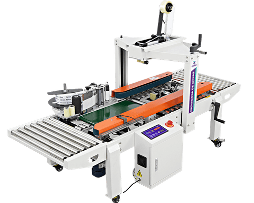 Fechadora de Caixas com Aplicador de Etiquetas Lateral FXJ 4030