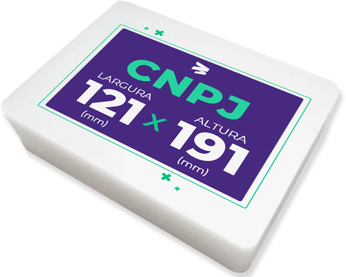 Plástico para Plastificação de CNPJ (121x191mm) - 100 Unidades