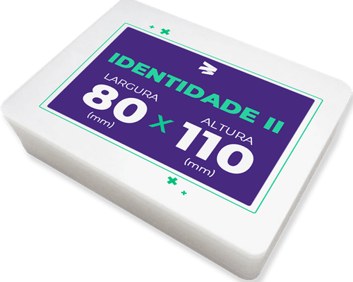 Plástico para Plastificação de Identidade II (80x110mm) - 100 Unidades