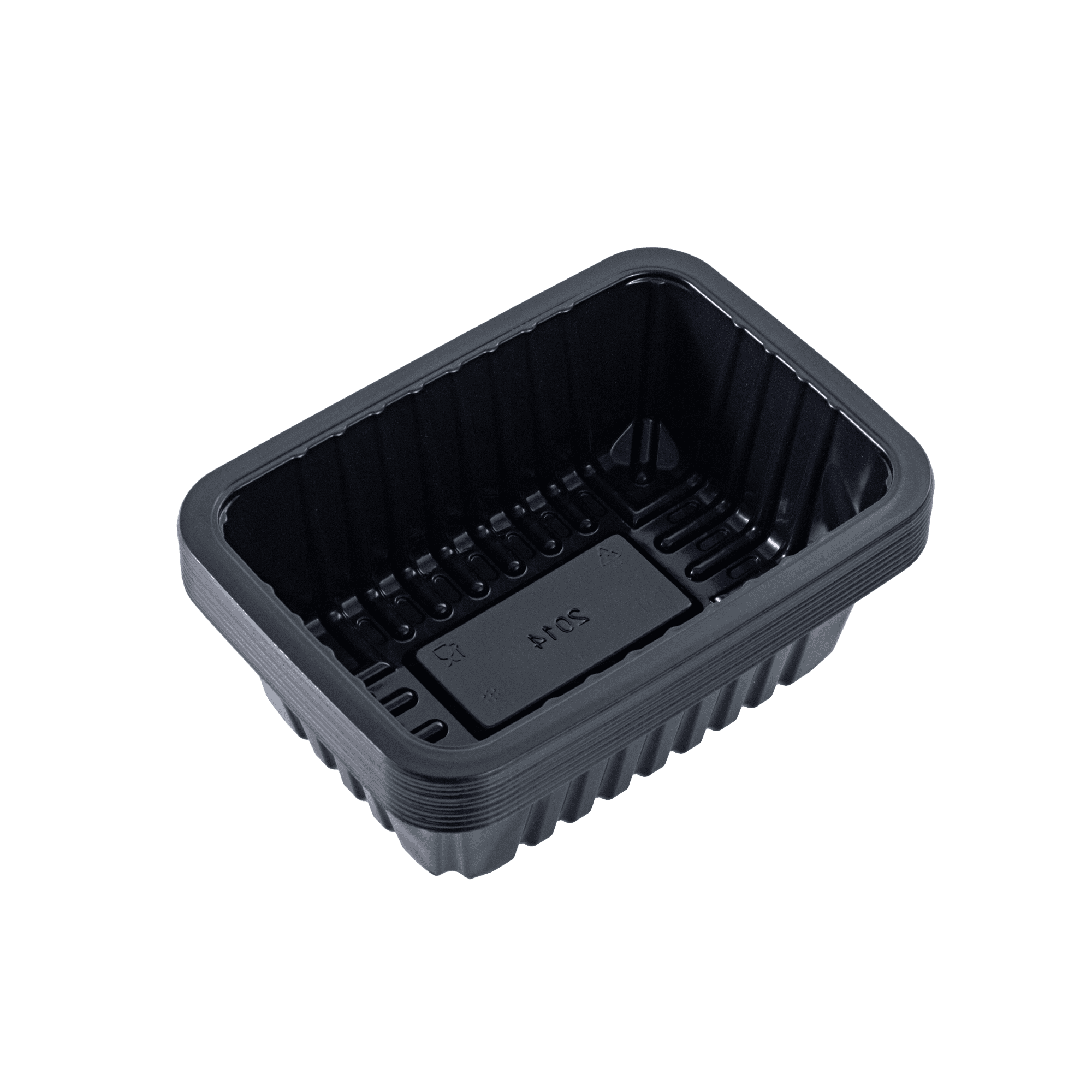 Bandeja Plástica Preta 1050ml 20x14x6,5cm- 10 Unidades - imagem 1