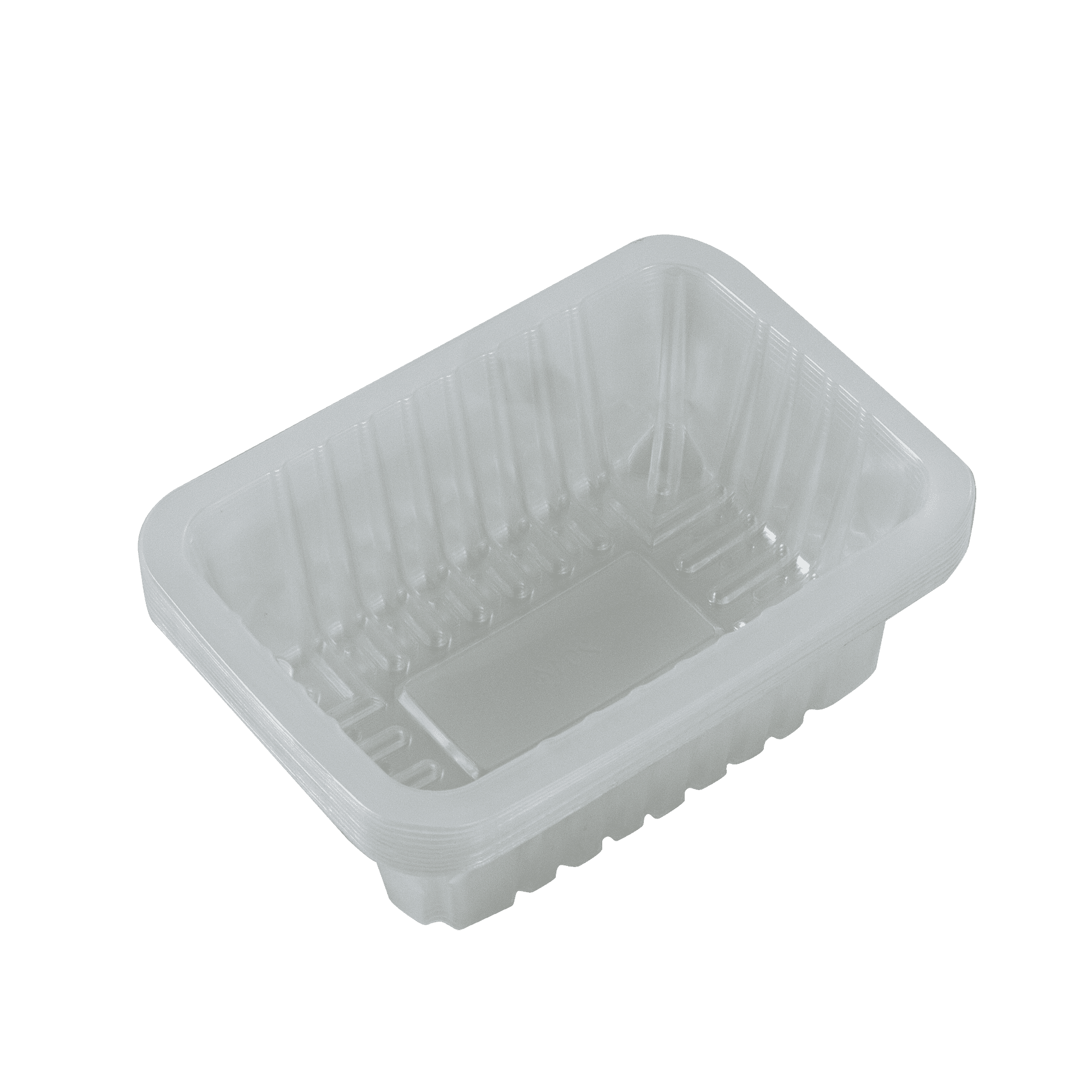 Bandeja Plástica Transparente 1050ml 20x14x6,5cm - 10 Unidades - imagem 1