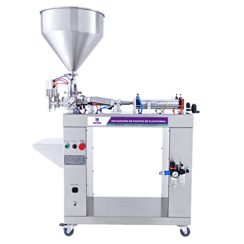 Envasadora de Pastosos 10-100ml com Dois Bicos de Plataforma