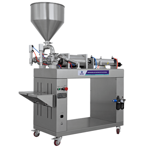 Envasadora de Pastosos 1000-5000ml com Dois Bicos de Plataforma