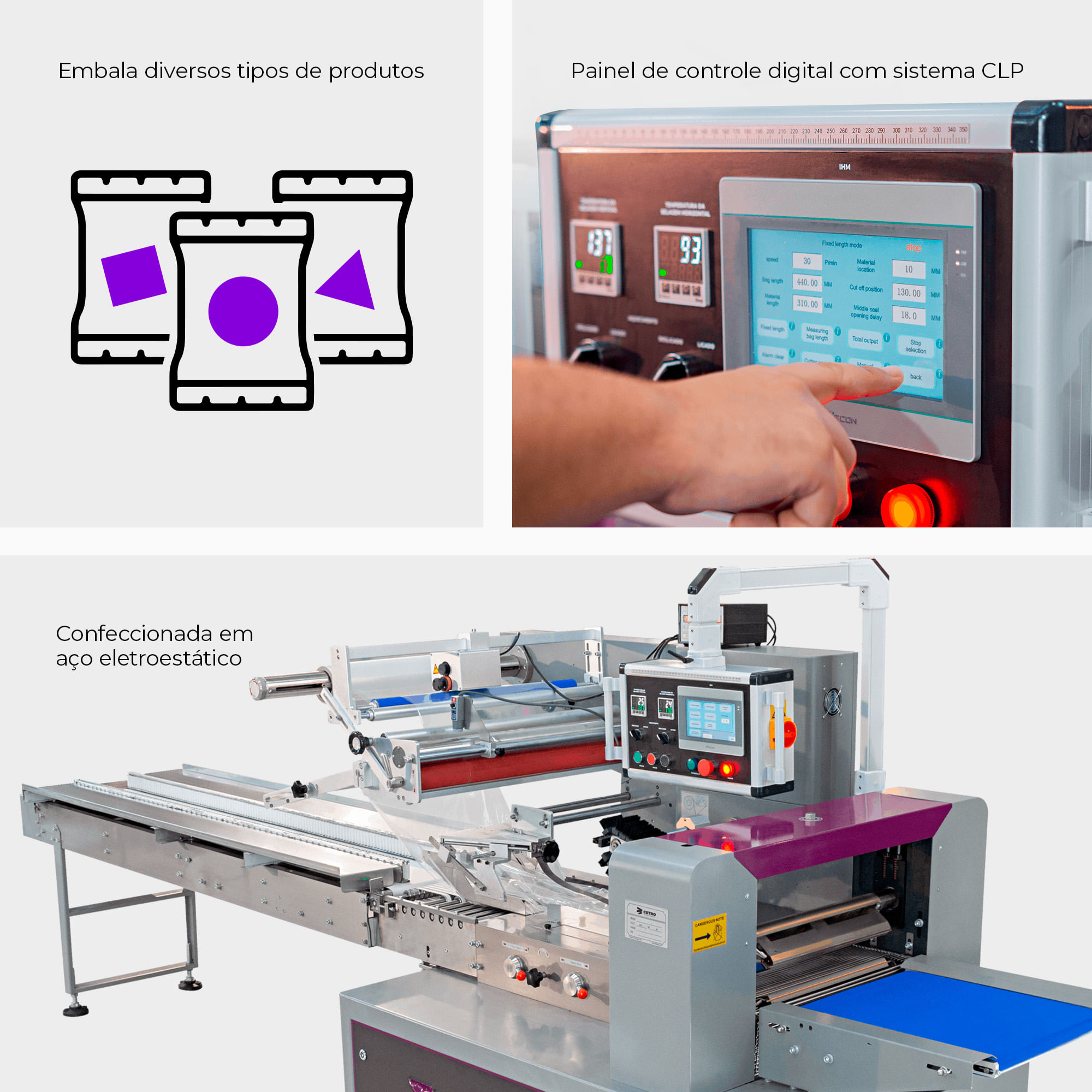 Flow Pack Convencional CAPM FP-800 RC - Cetro
