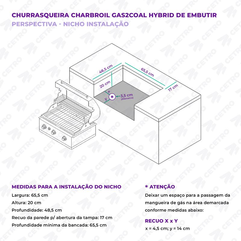 Churrasqueira-Charbroil-Gas2Coal-Hybrid-de-Embutir