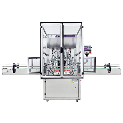 Envasadora de Pastosos Automática em Linha 100 - 1000ml com 4 Bicos NR12