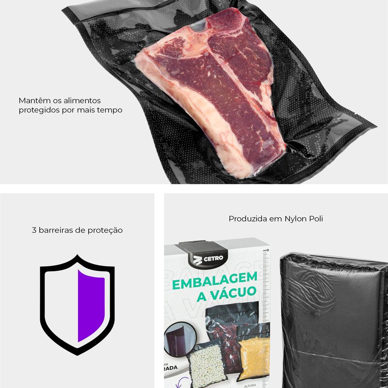 Embalagem-Gofrada-Preta-em-Sacos-Pre-Formados-de-15x20cm---Caixa-com-100-Unidades
