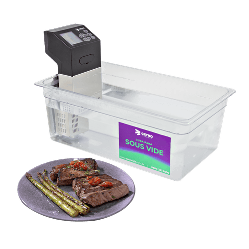 Termocirculador Sous Vide CSVC 100 + Cuba de Acrílico - 25 Litros
