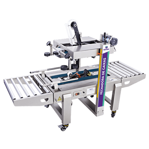 Fechadora de Caixas com Tração Inferior e Superior de Inox FXA 6050