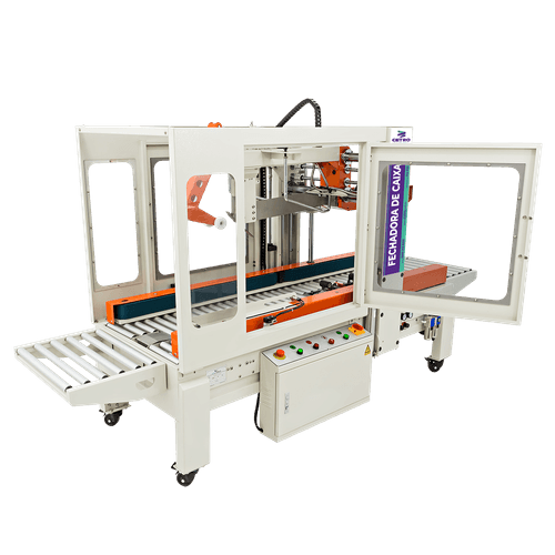 Fechadora de Caixas Automática com Tração Lateral e Proteções CASM BS-5050 SC FPC