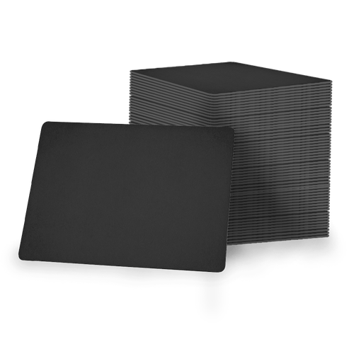 Bandeja Plástica Lisa Black Piano 24x14 para Seladora a Vácuo Skinpack - 10 Unidades