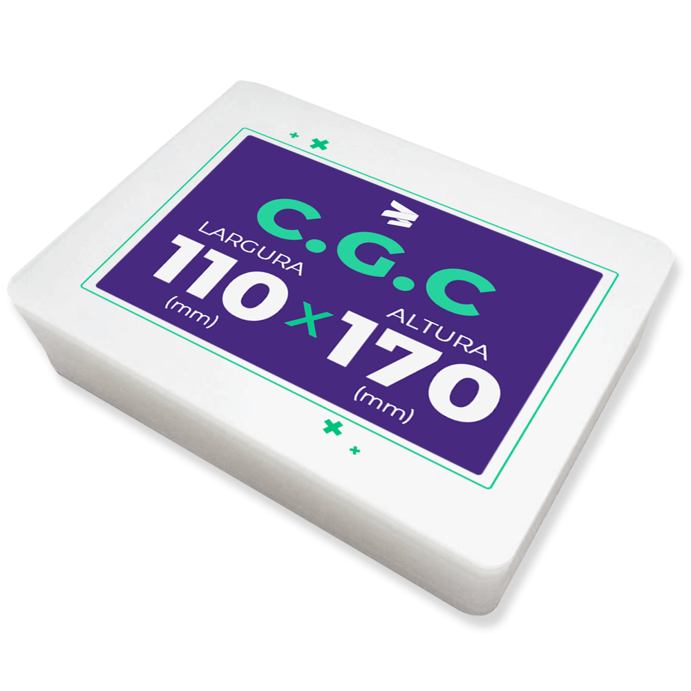 Plástico para Plastificação de C.G.C (110x170mm) - 100 Unidades - imagem 1