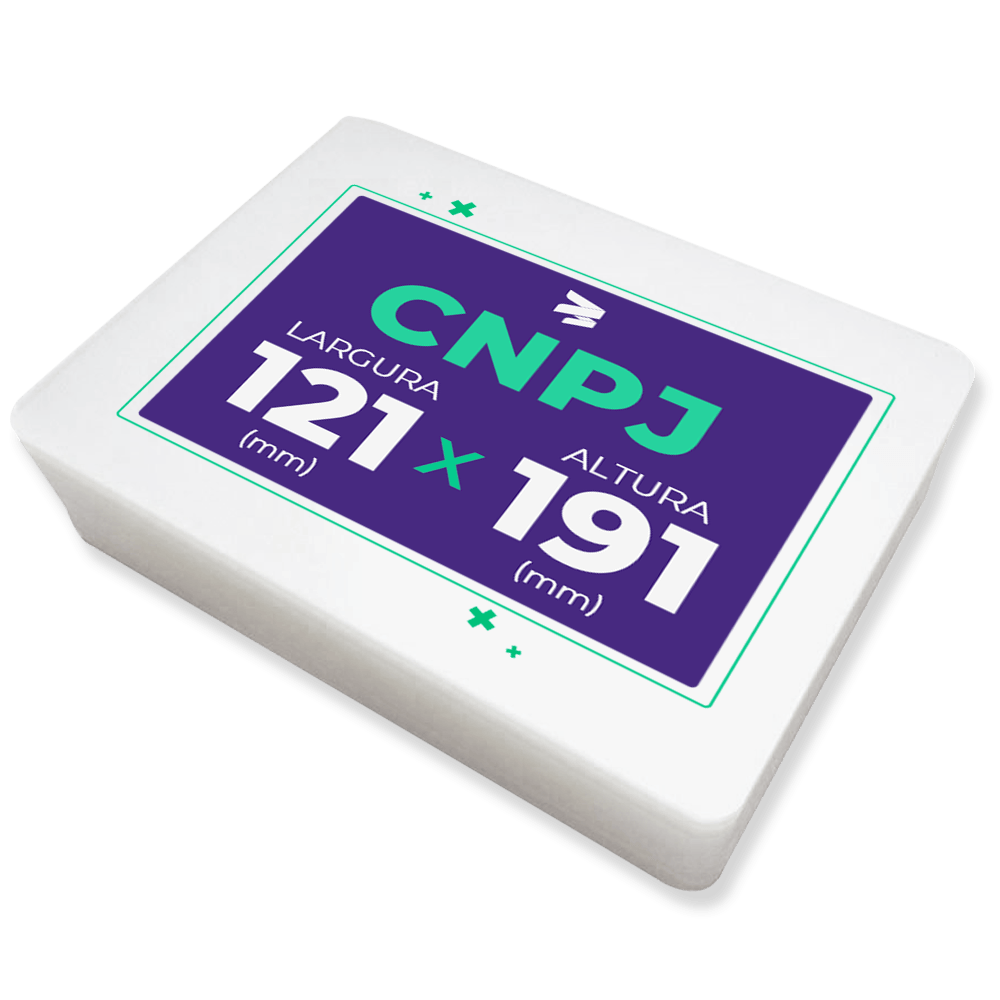 Plástico para Plastificação de CNPJ (121x191mm) - 100 Unidades - imagem 1