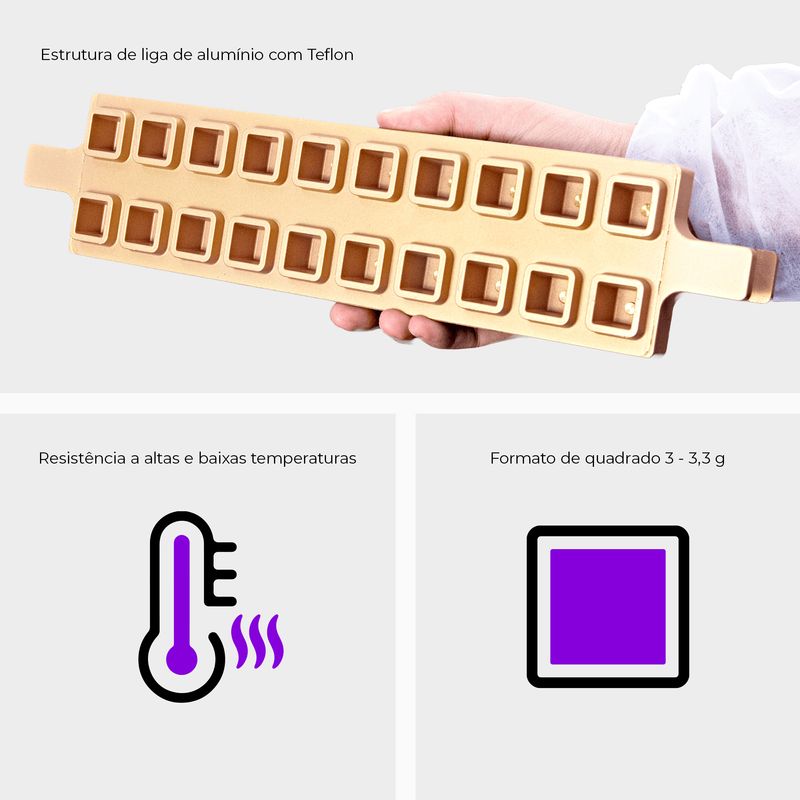 molde-com-20-cavidades-em-formato-quadrado-3-3-3g-para-producao-semiautomatica-de-gummy---150-unidades