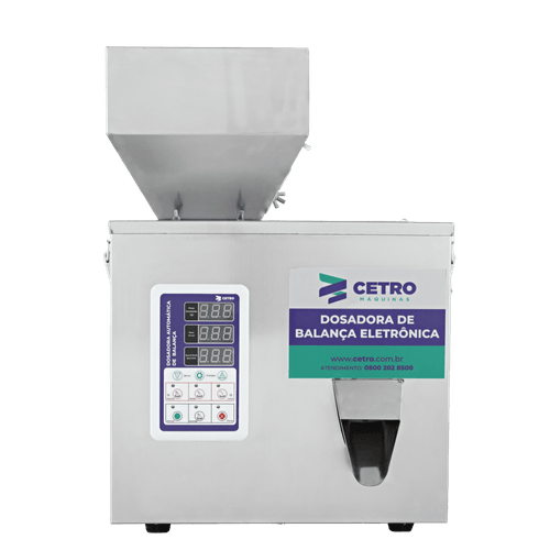Dosadora com Balança Eletrônica em Inox 316 1-100g CSDM W-100 T SS316