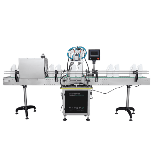 Envasadora de Líquidos Automática 100 - 1000ml com 2 Bicos e Esterilização UV CAFM L-1000 2N UVT