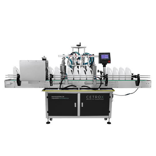 Envasadora de Líquidos Automática 500 - 2500ml com 4 Bicos e Esterilização UV CAFM L-2500 4N UVT