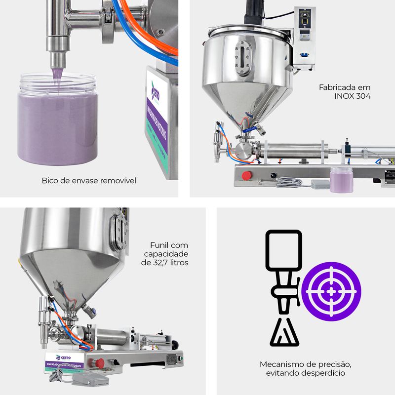 Envasadora de Produto Pastoso com Mixer e Aquecimento - 2