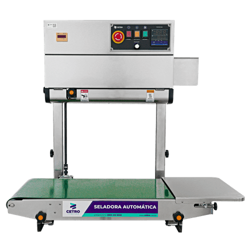 Seladora Automática Contínua Vertical e Horizontal em Inox CASM 912 C-40 SS