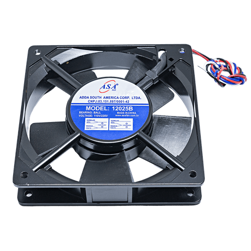 Micro Ventilador 127220 Quadrado 120 x 120 x 26mm para Painel