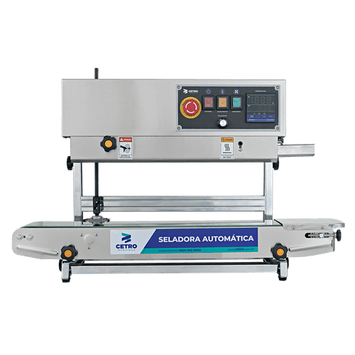 Seladora Automática Contínua Vertical e Horizontal em Inox CASM 900 SS
