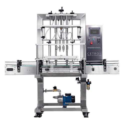 Envasadora Automática por Bomba de 4 Bicos com Retorno Antiespuma em Inox 316 CAFM GP-5000 4NAF SS316