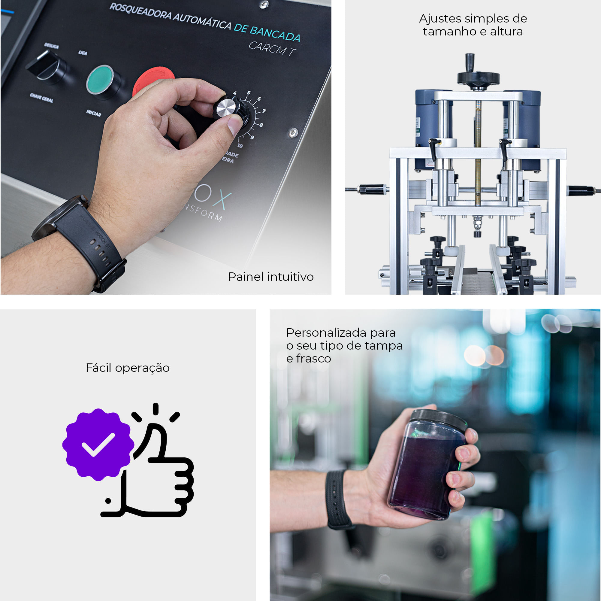 Rosqueadora Automática de Bancada CCBM A-500 T - Cetro