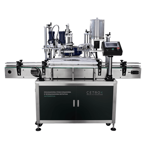 Envasadora Posicionadora e Rosqueadora Rotativa Automática Para Frascos de Tinta CAFM GP-300 R