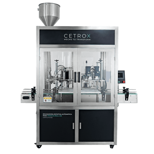 Envasadora Posicionadora e Rosqueadora Rotativa Automática para Frascos Roll-On CAFM CP-R RO