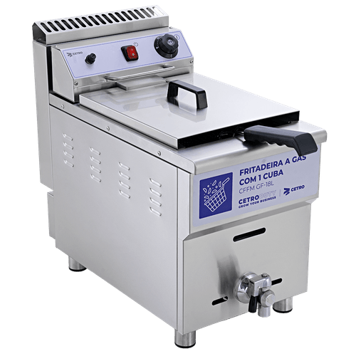 Fritadeira a Gás com 1 Cuba 18 Litros CFFM GF-18L - Bivolt