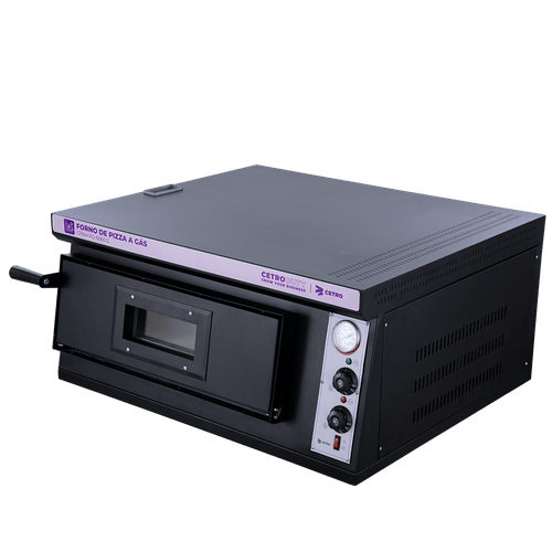 Forno de Pizza a Gás Preto CFBM PO-6060 G - 220V