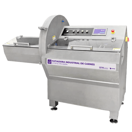 Fatiadora Industrial de Carnes 1-36 mm em Inox 304 com Proteções CFPM E-170 SS304