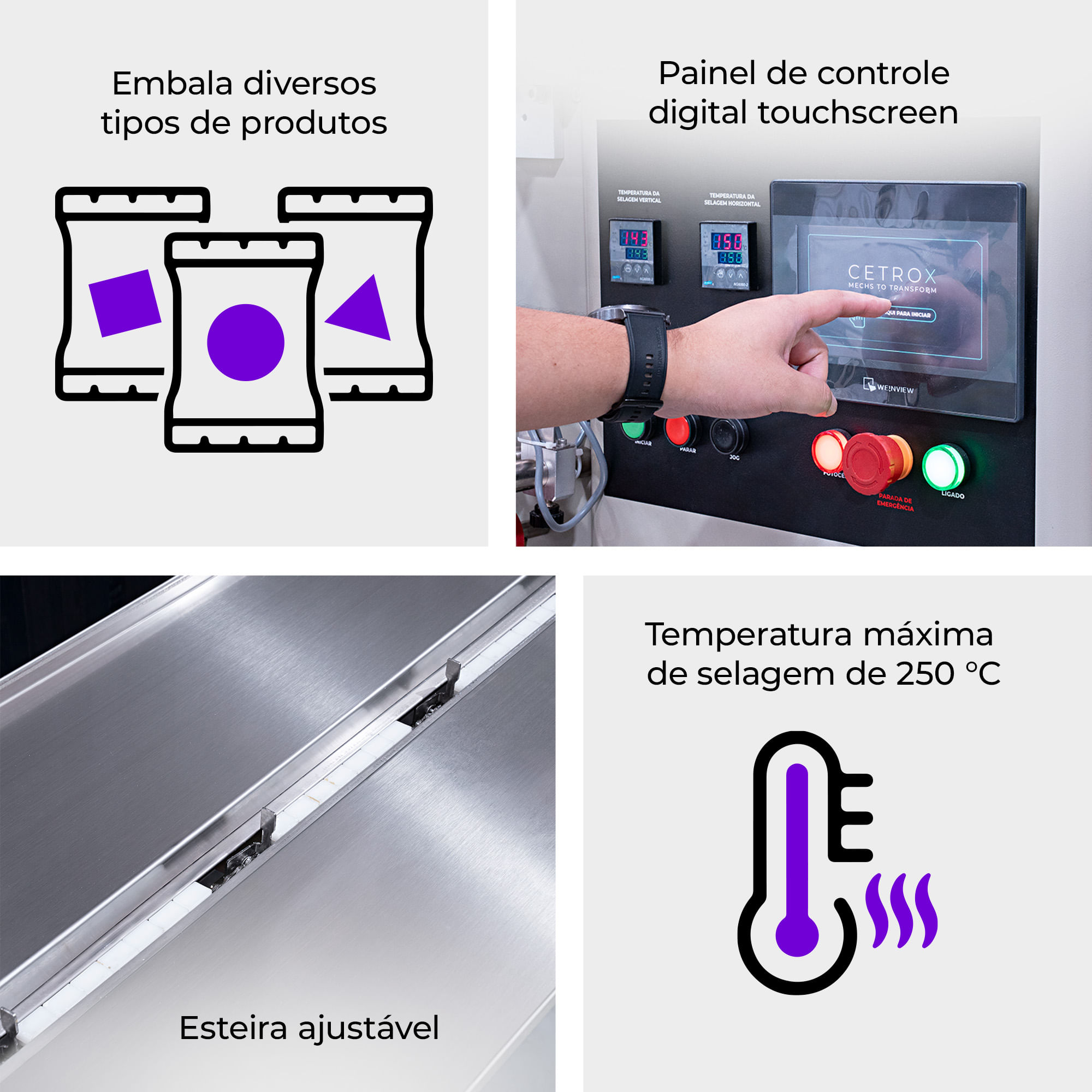 Flow Pack Convencional CAPM FP-250 - Cetro