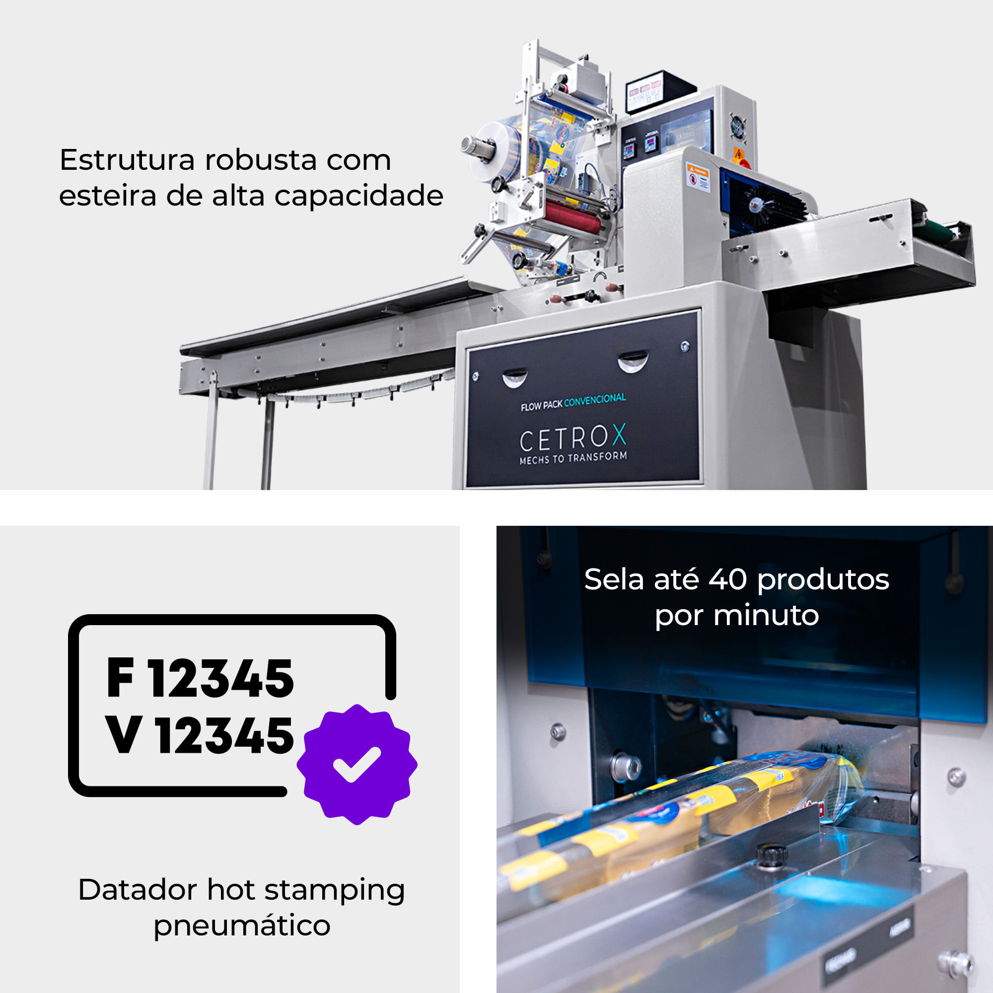 Flow Pack Convencional CAPM FP-250 - Cetro
