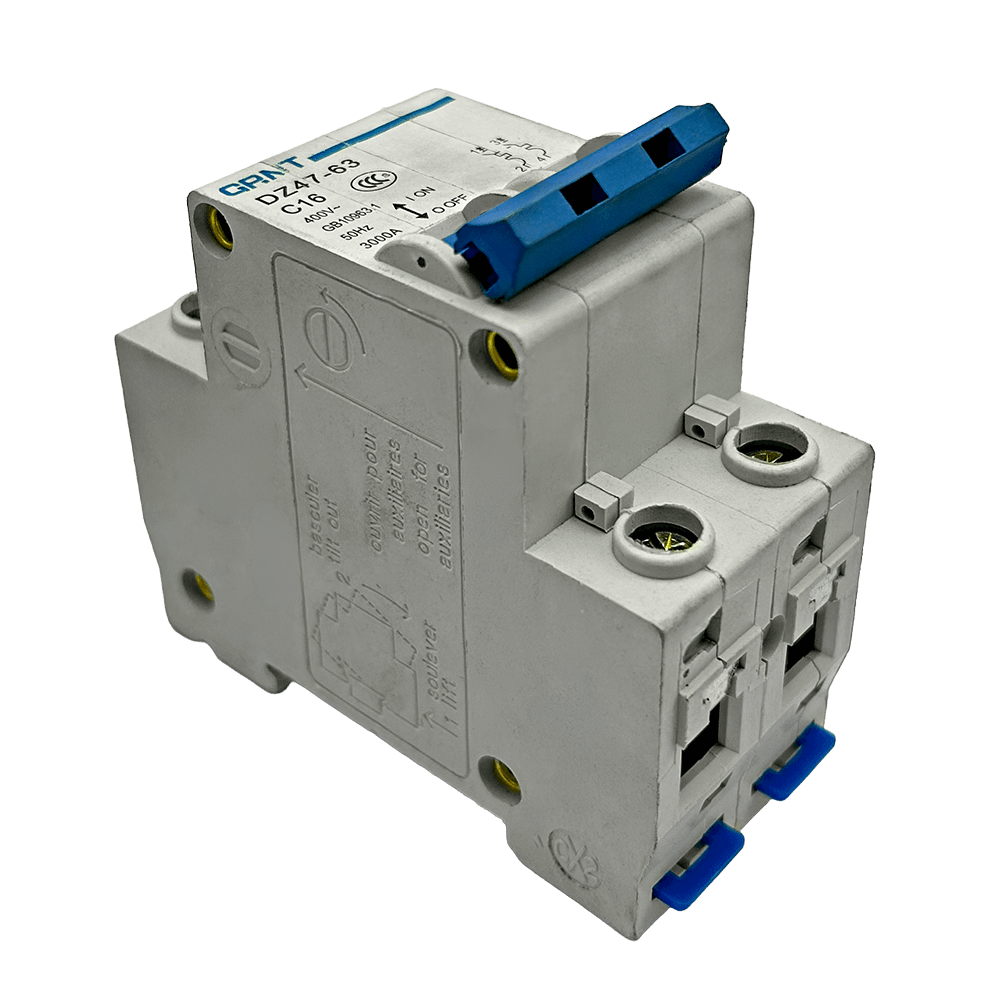 Disjuntor Bipolar DZ47S para Envasadora de Bisnagas Rotativa CATFM 500 R - 16 A - imagem 1